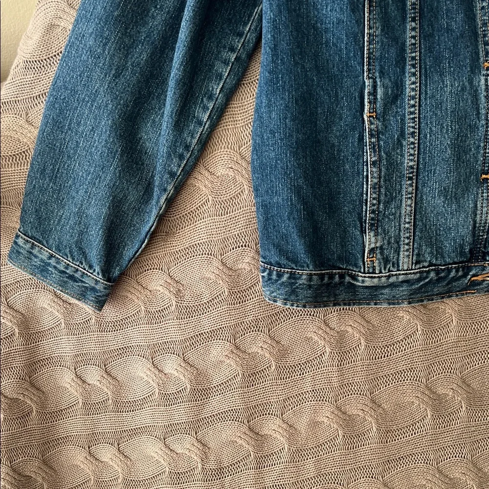 SOLD- Banana Republic Blue Jean Jacket - Picture 3 of 6